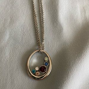 Lia Sophia multi color stone pendant